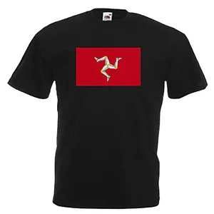 Isle Of Man Flag Adults Mens T Shirt 12 Colours Size S - 3XL - Picture 1 of 10