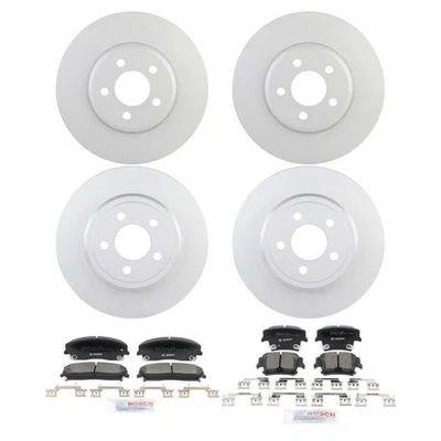 Kit de pastillas de freno y rotor de cerámica Bosch QuietCast para Dodge Charger 05-23 Foto 1 de 4