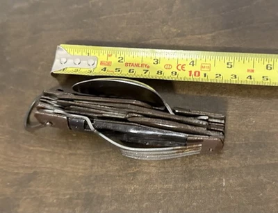 Vintage Hobo Knife 11 Tools for Camping with Bone Handle 5” - Image 1 of 4