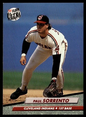 1992 Ultra Paul Sorrento Cleveland Indians #357 - Image 1 of 2