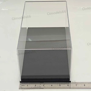 1:18 Scale Model Car Display Cabinet High Quality Acrylic Case Carbon Fiber Base - Picture 1 of 10