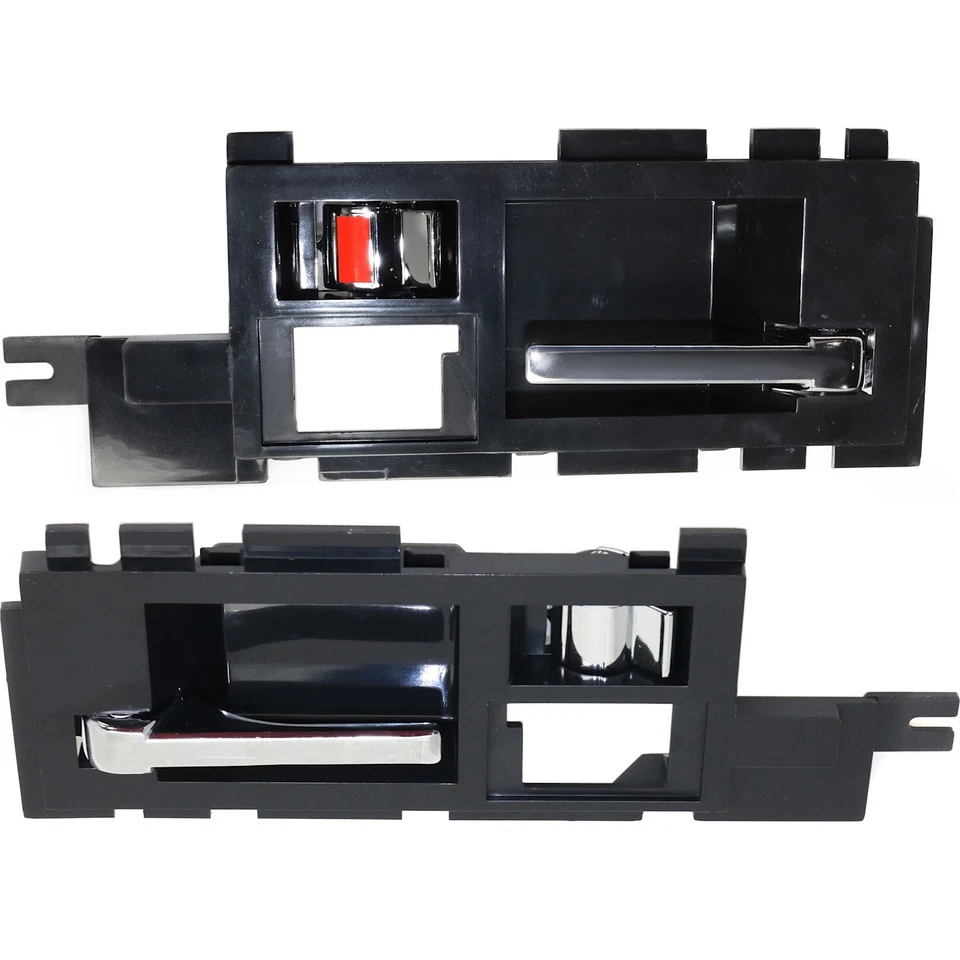 Front Interior Door Handle Set For 1986-1994 Chevrolet S10 GMC S15 Chrome Lever - Image 1 of 4