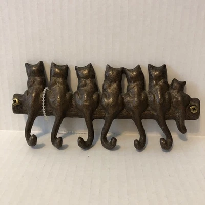SPI San Pacific Brass Cat Key Holder Wall Mount, San Francisco - Image 1 of 3