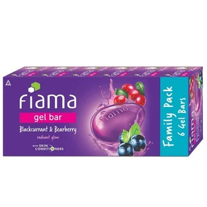 Fiama Gel Riegel Schwarze Johannisbeere Und Bärentraube Für Haut 125g Je Pack 6 - Bild 1 von 8