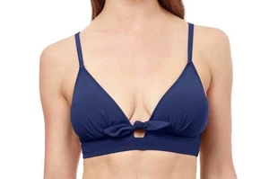 Top de bikini Profile by Gottex azul oscuro azul marino dandy anudado copa moldeada - Imagen 1 de 2