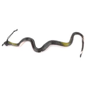 40cm Brown Rubber Toy Fake Snake Safari Garden Prop Joke Prank Halloween Gift w - Picture 1 of 8