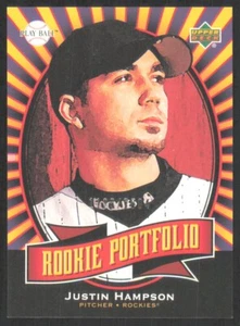 2004 Upper Deck Play Ball Rookie RC Portfolio Justin Hampson /2004 #148 - Picture 1 of 2