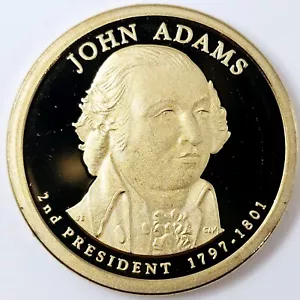 2007-S John Adams Presidential $1 Dollar PP Münze aus US Mint Proof Set - Bild 1 von 2
