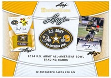 2014 Leaf U.S. Army All American Bowl Football Hobby Box