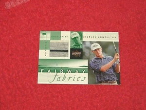 CHARLES HOWELL III 2002 UPPER DECK FAIRWAY STOFFE TURNIER GETRAGEN SHIRT (AG627) - Bild 1 von 1