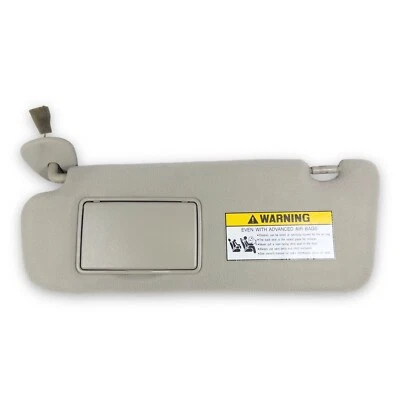 Parasol lado izquierdo del conductor Hyundai Sonata 2006-2010 gris tela iluminada Foto 1 de 4