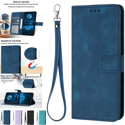 Luxury Leather Strap Wallet Stand Cover Case For 16E 15 14 13 12 11 16 Pro Max - Image 1 of 4