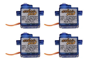 4 Stk. Micro Servo mit JR Stecker 9g ideal für Park-/Slowflyer, Segler und Boote - Bild 1 von 2