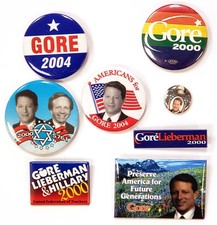 2000, 2004 Al Gore Camapign Buttons