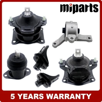 Juego de montaje de motor y transmisión automática de 6 piezas apto para Acura TL 2007 2008 3,2 L 3,5 L Foto 1 de 4
