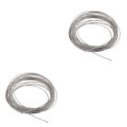  2 Pack Steel Wire Clothesline Outdoor Retractable Railing Rope