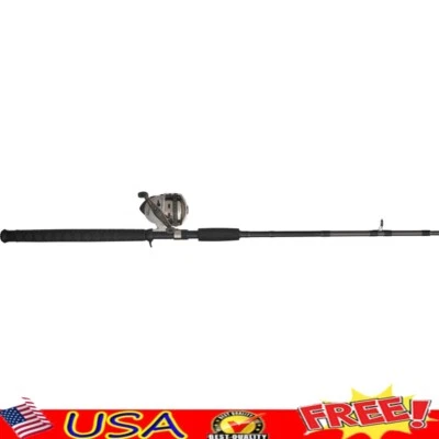 Carrete de caña de pescar Fusion Spincast Combo 6’6” grafito acción suave duradera nuevo Foto 1 de 4