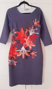 Kaleidoscope Ladies Blye Red Floral Dress Size 12 BNWT - Picture 1 of 6