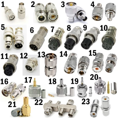 RF Adapter SMA TO N UHF PL259 BNC SO239 Male Female connector Converter^ - Image 1 of 4