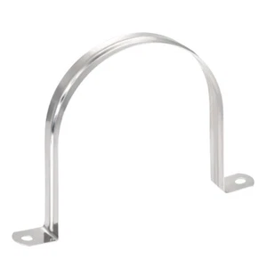 12pcs 100mm 4" Rigid Pipe Strap 2 Holes Tube Straps 201 Stainless Steel Clamp - Picture 1 of 5
