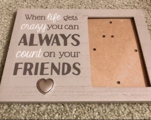 friends photo frame silver grey 4x6 - Picture 1 of 3