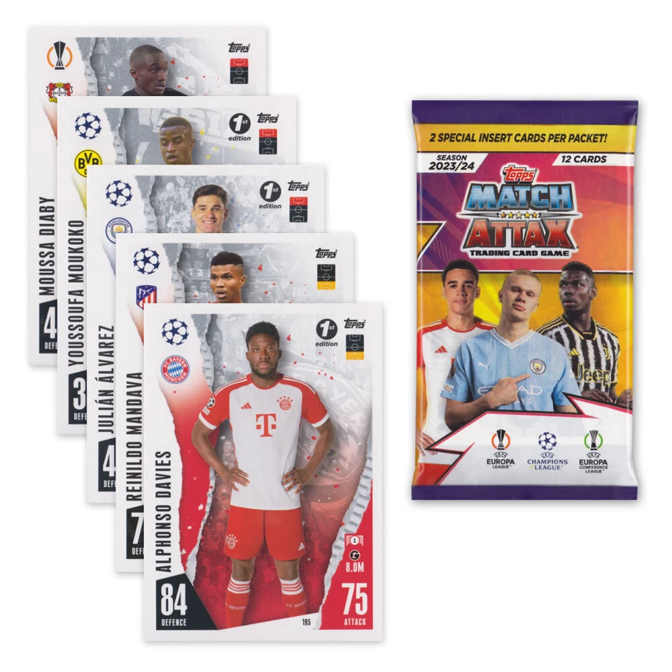 Match Attax Fußball Champions League 2023/2024 Einzelkarten Clubkarten Auswahl - Bild 1 von 1