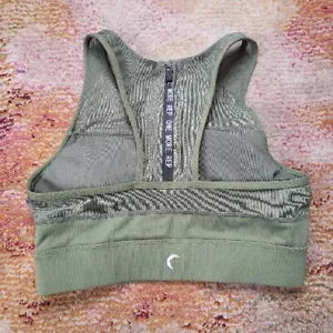 ZYIA Active All Star One More Rep Sports Bra Olive Green Athleisure Women's S - Picture 1 of 7