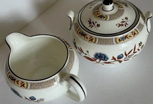 Wedgwood Jamestown Creamer Sugar Bowl Lid Appears Little Used - Picture 1 of 8