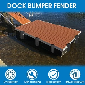 Dock Bumper Fender PAIR Edge Side Boat Marine Fender Guard Vertic NEW - Picture 1 of 12