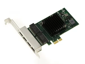 Carte contrôleur réseau PCIe x1 4 Ports RJ45 Quad LAN GIGABIT ethernet 10 100... - Photo 1/4