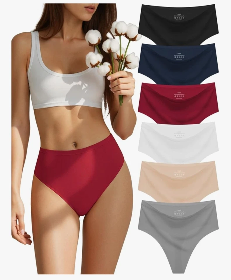 Pack de 6 Tangas para Mujer Bragas de Encaje Lencería Sexy Ropa Interior Bikini Foto 1 de 4