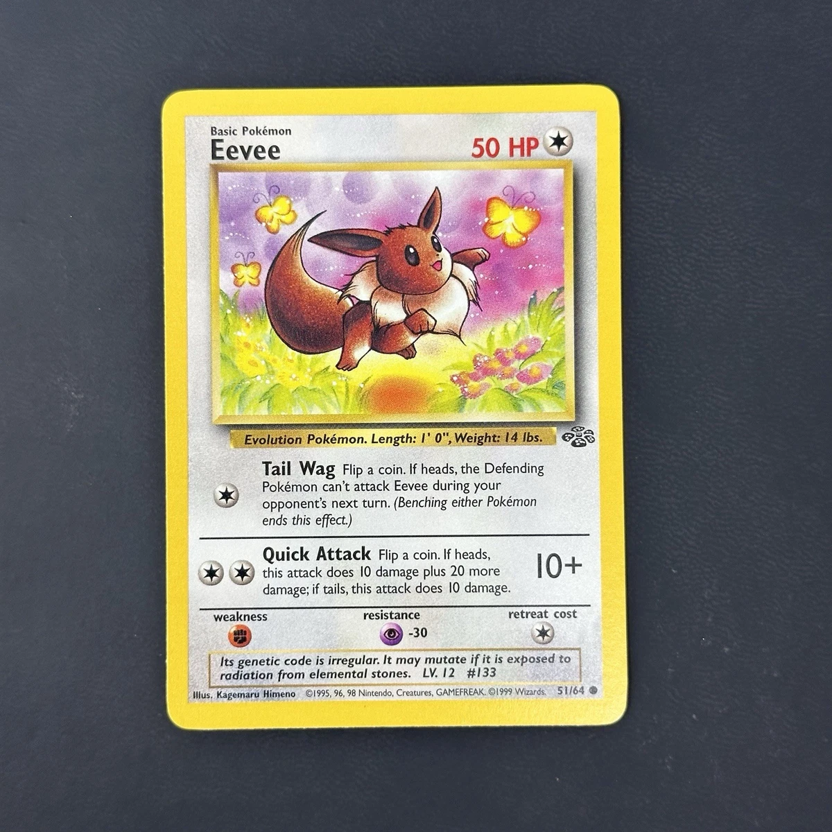 Eevee Pokémon TCG Jungle Common Individual Collectible Card Game