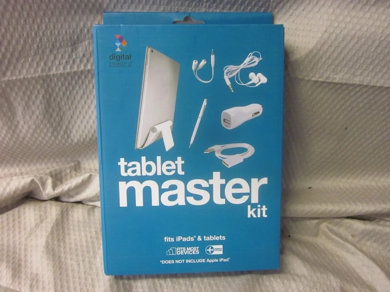 Digital Basics Tablet Master Kit - Stand Splitter Earbuds Car Charger Pen + More - Image 1 of 4