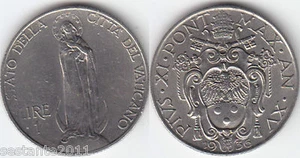 V13, VATICANO VATICAN CITY PIO XI 1 LIRA 1936 XV , KM# 5 , SPL+ / XF+ - Imagen 1 de 1