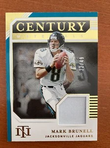 Mark Brunell /49 Patch Gold Century Materials 2020 National Treasures JAGUARS - Bild 1 von 4