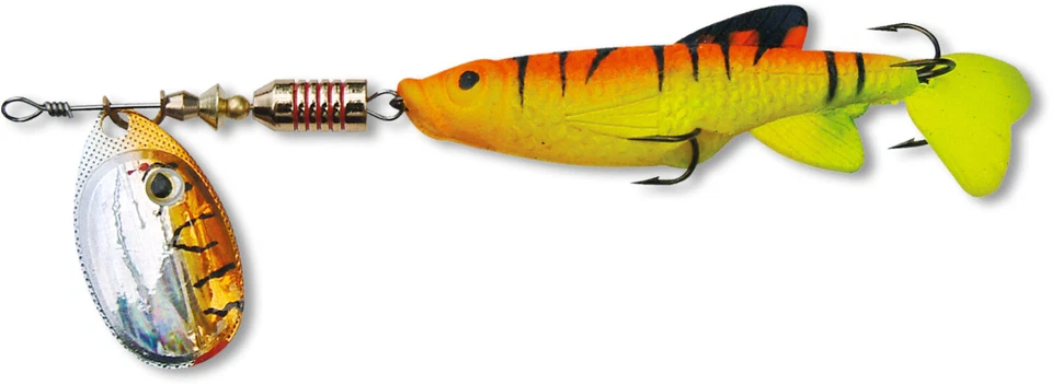 ZEBCO Minnow Flyer Firetiger verschiedene Größen Spinner Hecht Forelle - Bild 1 von 1