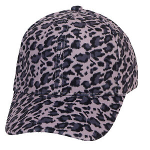 Top Headwear Felt Leopard Cheeta Print Baseball Cap - Black TH-SSLA-HTC2236BKLE