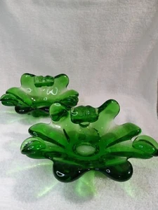 2-Vintage Murano Ashtray Sommerso Millefiori Hand Blown Cigar Mcm Italian  - Picture 1 of 22