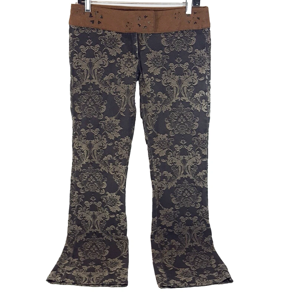 Pantalones para mujer Buffalo David Bitton vintage color tostado carbón corte bota tiro bajo 30 Foto 1 de 4