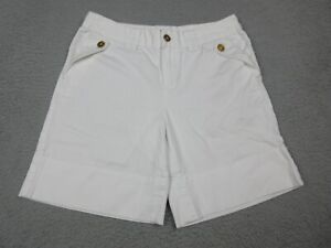 Lauren Ralph Lauren Shorts Womens Adult 2 Petite White Pockets Logo Casual 28x16