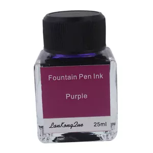 Quality Purple 25ml Calligraphy / Fountain Pen Ink in Glass Bottle - Picture 1 of 1