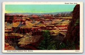 Postal del Parque Nacional del Gran Cañón, Arizona Grand View Point - Imagen 1 de 2