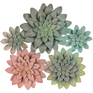 Succulent Cluster Metal Wall Decor. Elegant Wall Decor - Picture 1 of 6