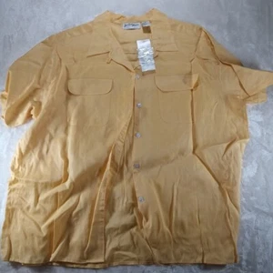 Jennifer Damen ärmellose Bluse 100% Ramie gelb Damen 22 - Bild 1 von 7