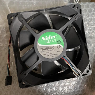 NIDEC B35502-35 12038 12V 1.4A 12cm 120 * 120* 38mm Air Flow Cooling Fan 4pin - Image 1 of 2