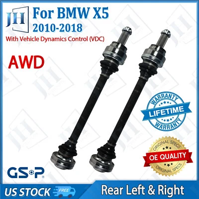 OE Rear Pair CV Axle Shaft Assembly For 2010-18 BMW X5 2008-19 X6 AWD L6 V8 - Image 1 of 4