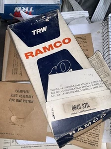 TRW piston ring set 0640STD four-cylinder Volkswagen 62–67 1500 cc engine - Picture 1 of 3