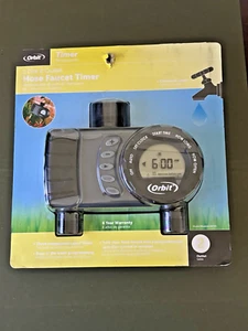 1-Dial 2-Output Port Digital Adjustable HoseEnd Sprinkler Irrigation Timer Orbit - Picture 1 of 2