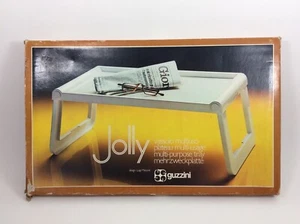 Guzzini JOLLY Mehrzwecktisch Bett Tablett Tisch Weiß Luigi Massoni vintage - Bild 1 von 6