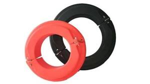 2-Piece Pile Ring 350-Black- All-tide, All-Weather, Boat Mooring Device
